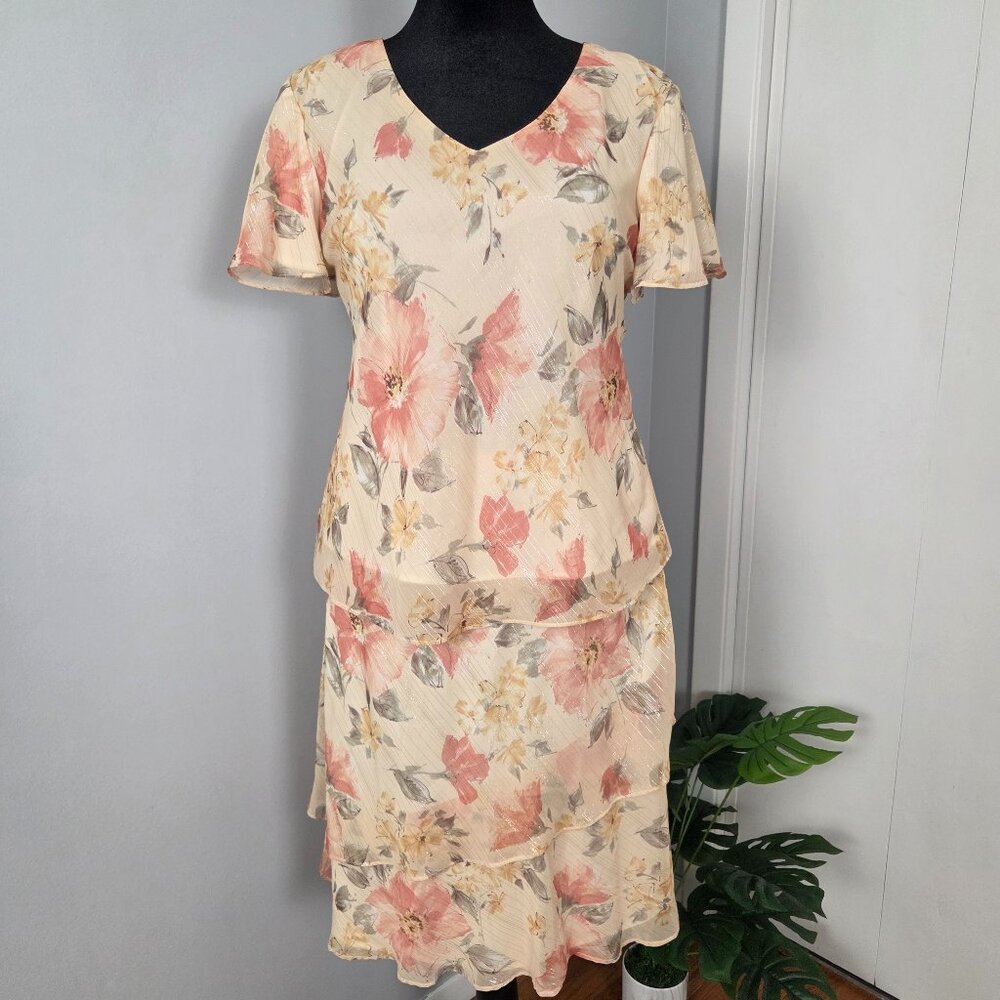 R & M Richards matching skirt set